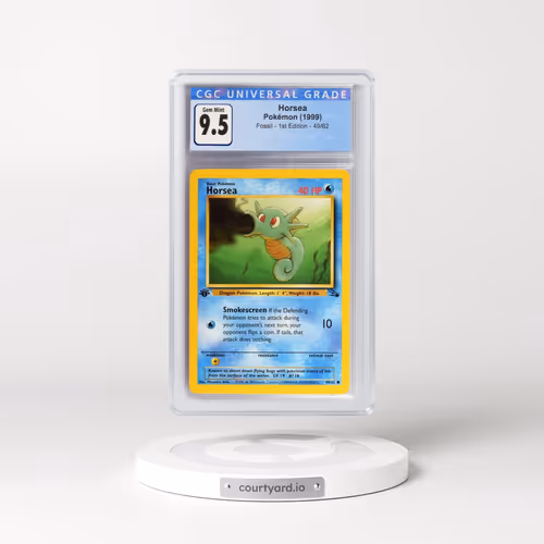 1999 Fossil #49/62 Horsea - 1st Edition 1st Edition (CGC 10 GEM MINT)