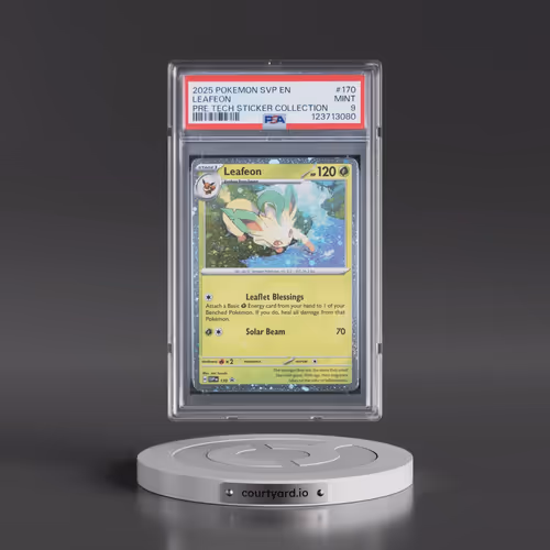 2025 Pokémon Svp EN-SV Black Star Promo #170 Leafeon - Prismatic Evolutions Tech Sticker Collection
