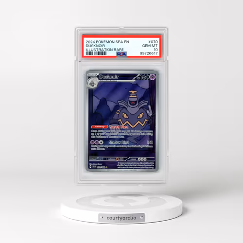2024 Pokémon Sfa EN-Shrouded Fable #070 Dusknoir - Illustration Rare (PSA 10 GEM MINT)