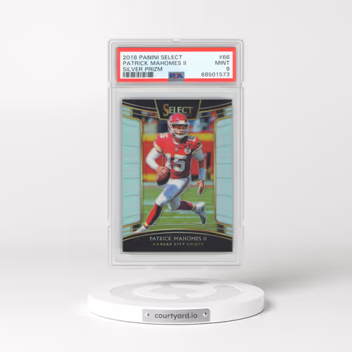 2018 Panini Select #66 Patrick Mahomes II - Silver Prizm (PSA 9 MINT)