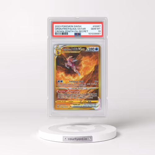 2023 Pokémon Sword and Shield Crown Zenith #GG67 Origin Forme Palkia Vstar - Full Art Secret (PSA 10