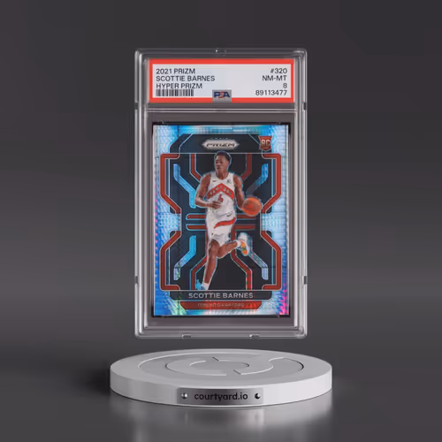 2021 Panini Prizm #320 Scottie Barnes - Hyper Prizm (PSA 8 NM-MT)