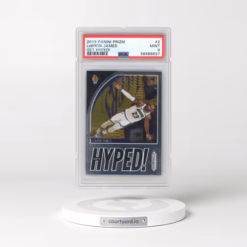 2019 Panini Prizm Get Hyped! #2 LeBron James (PSA 9 MINT)