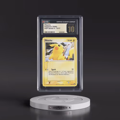 2006 POP Series 4 #13/17 Pikachu - (Non Holo) (CGC 10 PRISTINE)