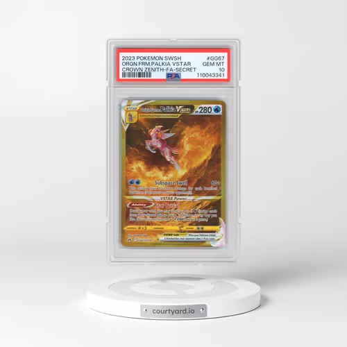 2023 Pokémon Sword and Shield Crown Zenith #GG67 Origin Forme Palkia Vstar - Full Art Secret (PSA 10