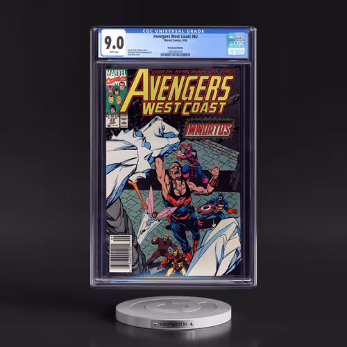 Avengers West Coast #62 CGC 9.0 White Pages (Marvel Comics, 9/90) - Newsstand Edition Universal