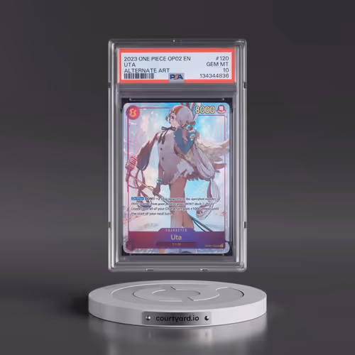 2023 One Piece OP02-Paramount War #120 Uta - Alternate Art (PSA 10 GEM MINT)
