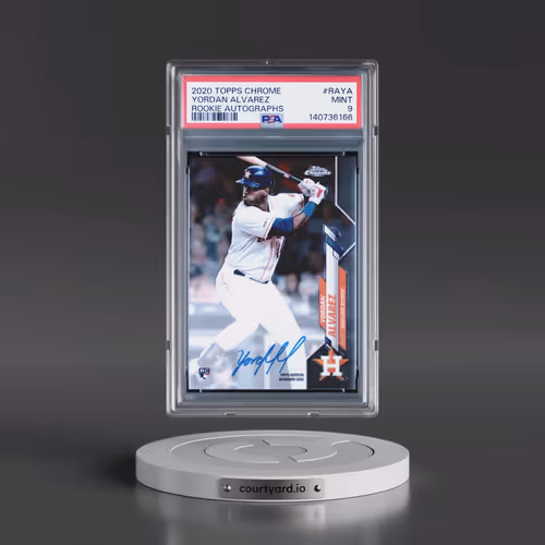 2020 Topps Chrome Rookie Autographs #RAYA Yordan Alvarez (PSA 9 MINT)