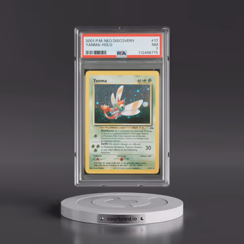 2001 Pokémon Neo Discovery #17 Yanma - Holo (PSA 7 NM)
