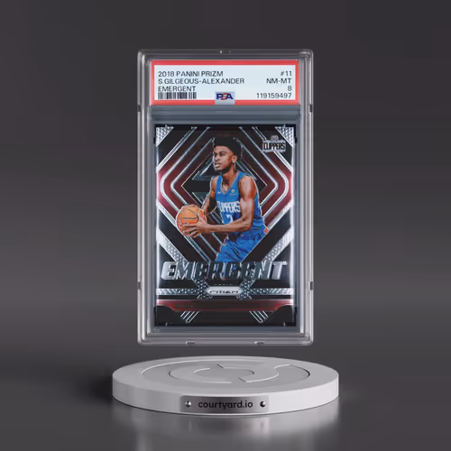 2018 Panini Prizm Emergent #11 Shai Gilgeous-Alexander (PSA 8 NM-MT)