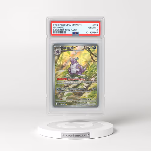 2023 Pokémon Mew EN-151 #174 Nidoking - Illustration Rare (PSA 10 GEM MINT)