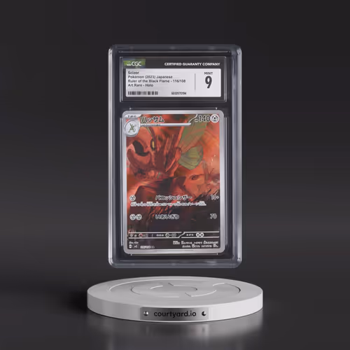 2023 Ruler of the Black Flame #116/108 Scizor - Art Rare Holo (CGC 9 MINT)
