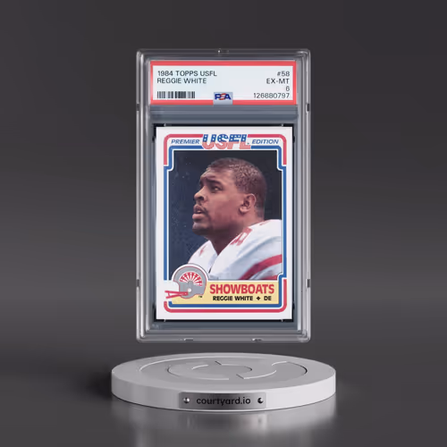 1984 Topps USFL #58 Reggie White (PSA 6 EX-MT)