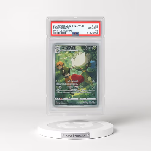 2022 Pokémon Sword & Shield Battle Region #068 Roserade - Full Art (PSA 10 GEM MINT)