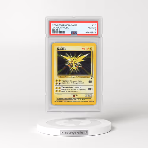2000 Pokémon Game Base II #20 Zapdos - Holo (PSA 8 NM-MT)