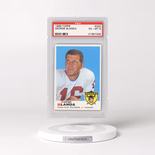 1969 Topps #232 George Blanda (PSA 6 EX-MT)