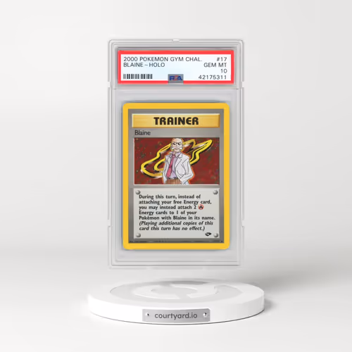 2000 Pokémon Gym Challenge #17 Blaine - Holo (PSA 10 GEM MINT)