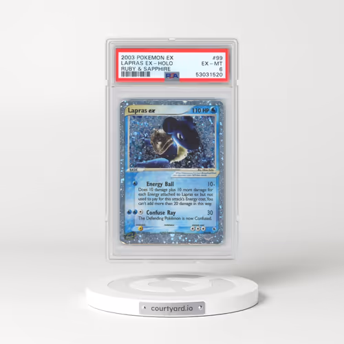 2003 Pokémon EX Ruby & Sapphire #99 Lapras EX - Holo Holo (PSA 6 EX-MT)