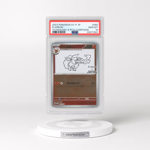 2023 Pokémon SV-P Promo #065 Flareon - YU Nagaba X Pokemon Card Game Campaign (PSA 10 GEM MINT)