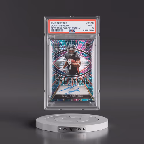 2023 Panini Spectra Spectral Signatures #SSBR Bijan Robinson - Celestial (PSA 9 MINT)