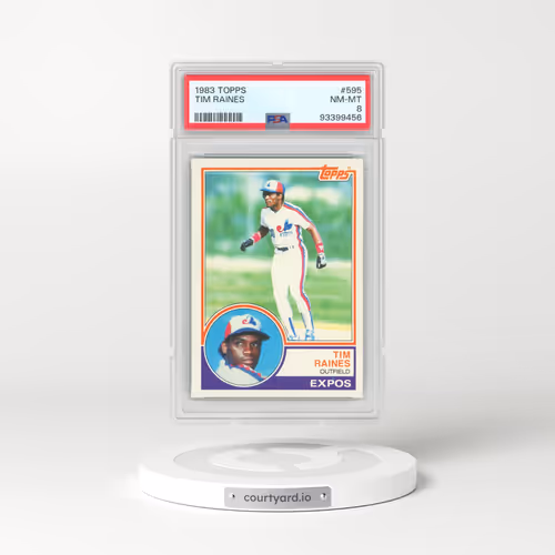 1983 Topps #595 Tim Raines (PSA 8 NM-MT)