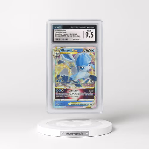2022 Pokémon Swsh Black Star Promo #197 Glaceon Vstar - Glaceon Vstar Special Collection (CGC 9.5 MINT+)