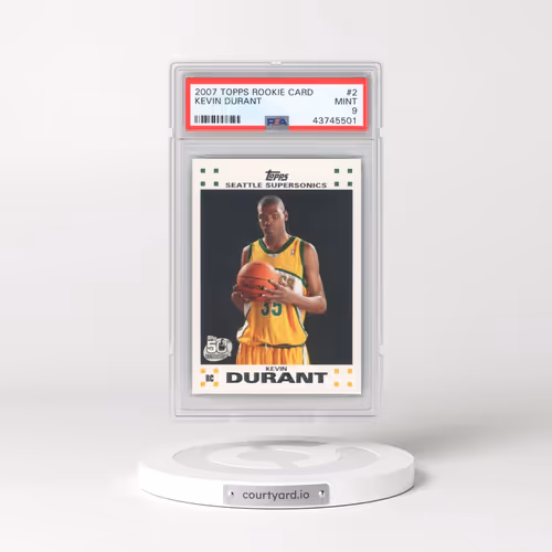 2007 Topps Rookie Card #2 Kevin Durant (PSA 9 MINT)