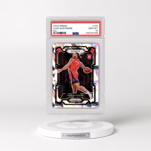 2023 Panini Prizm #129 Cam Whitmore - Ice (PSA 10 GEM MINT)