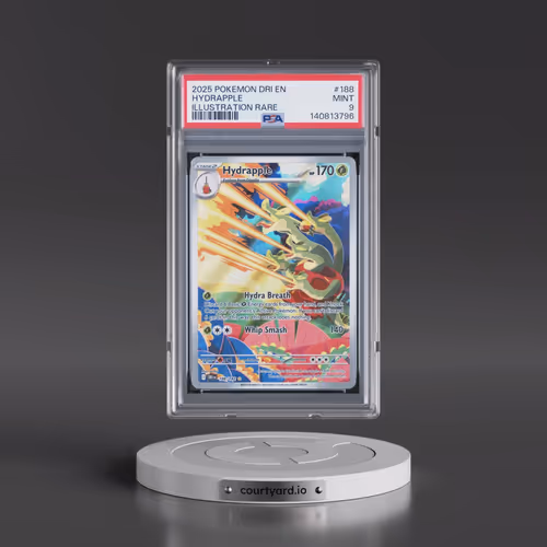 2025 Pokémon Dri EN-Destined Rivals #188 Hydrapple - Illustration Rare (PSA 9 MINT)