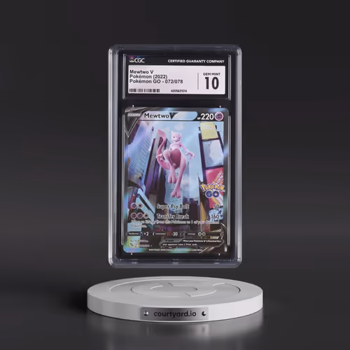 2022 Pokémon GO #072/078 Mewtwo V - Ultra Rare Holo (CGC 10 GEM MINT)