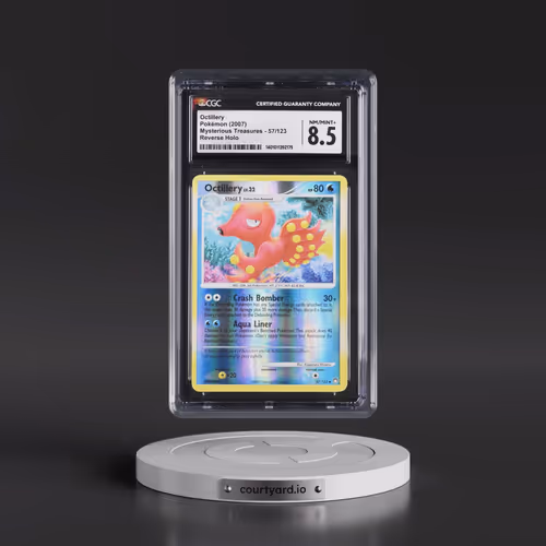 2007 Mysterious Treasures #57/123 Octillery - Reverse Holo (CGC 8.5 NM-MT+)
