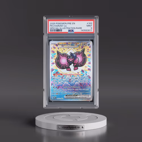 2025 Pokémon Pre EN-Prismatic Evolutions #163 Pecharunt EX - Holo Special Illustration Rare (PSA 9 M