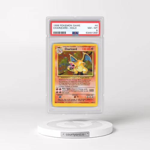 1999 Pokémon Game #4 Charizard - Holo (PSA 8 NM-MT)