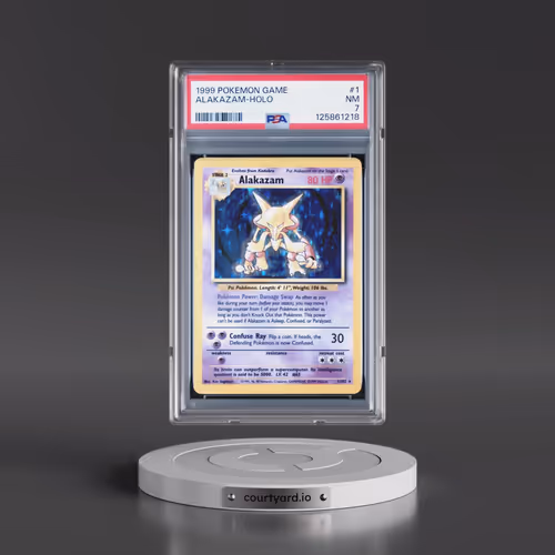 1999 Pokémon Game #1 Alakazam - Holo (PSA 7 NM)