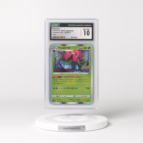 2022 Pokémon GO #003/071 Venusaur - Holo (CGC 10 GEM MINT)