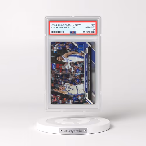2024-25 Bowman U Now #97 Cooper Flagg/Tyrese Proctor (PSA 10 GEM MINT)