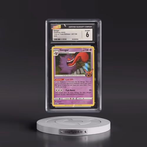 2022 Trick or Trade BOOster #057/198 Gengar - Holo (Pumpkin Stamp) (CGC 6 EX-NM)