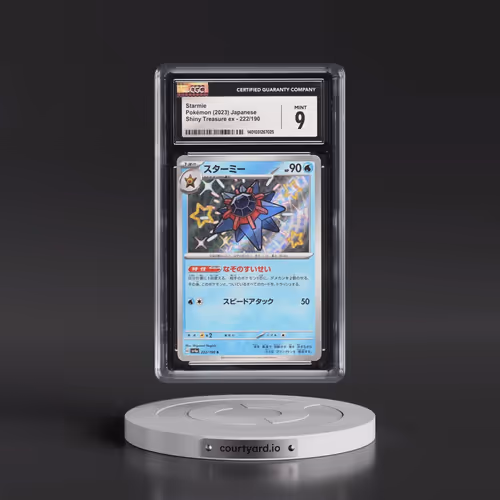 2023 Shiny Treasure ex #222/190 Starmie - Shiny Rare Holo (CGC 9 MINT)