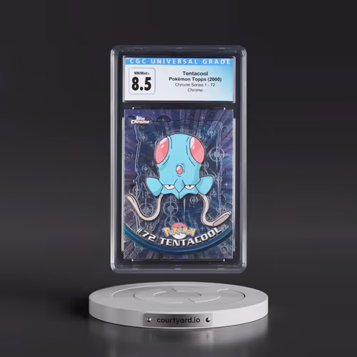 2000 Chrome Series 1 #72 Tentacool - Chrome (Topps Chrome Stamp on Front of Card) (CGC 8.5 NM-MT+)