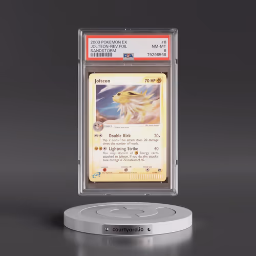 2003 Pokémon EX Sandstorm #6 Jolteon - Reverse Foil (PSA 8 NM-MT)