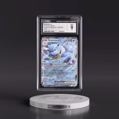 2023 Scarlet & Violet 151 - MEW EN #009/165 Blastoise ex - Holo (CGC 9 MINT)