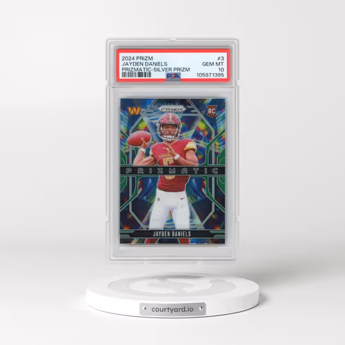 2024 Panini Prizm Prizmatic #3 Jayden Daniels - Silver Prizm (PSA 10 GEM MINT)