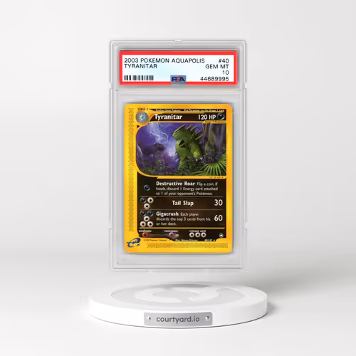 2003 Pokémon Aquapolis #40 Tyranitar (PSA 10 GEM MINT)