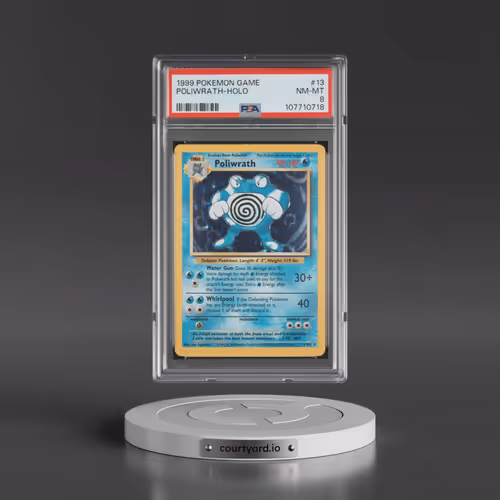 1999 Pokémon Game #13 Poliwrath - Holo (PSA 8 NM-MT)