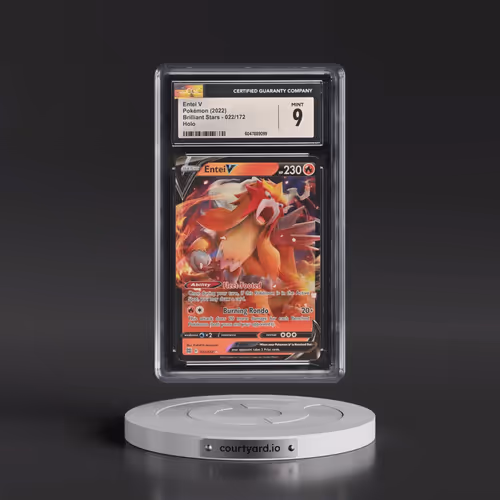 2022 Brilliant Stars #022/172 Entei V - Holo (CGC 9 MINT)