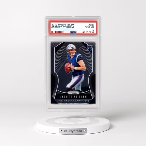 2019 Panini Prizm #308 Jarrett Stidham (PSA 10 GEM MINT)