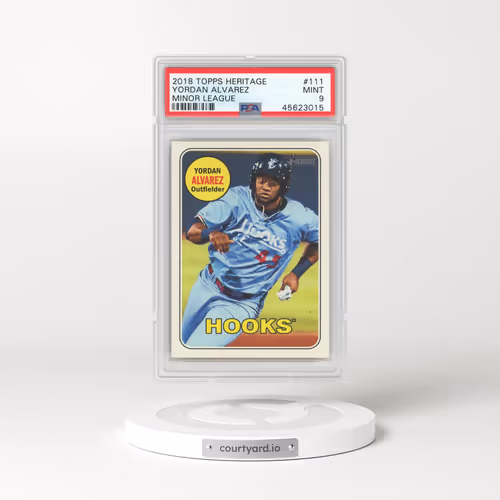 2018 Topps Heritage Minor League #111 Yordan Alvarez (PSA 9 MINT)