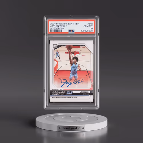 2024 Panini Instant NBA #148 Jaylen Wells - Autograph (PSA 10 GEM MINT)