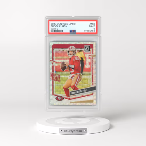2023 Panini Donruss Optic #168 Brock Purdy - Wave (PSA 9 MINT)