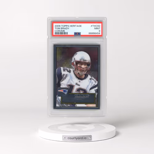2006 Topps Heritage Chrome #THC62 Tom Brady (PSA 9 MINT)